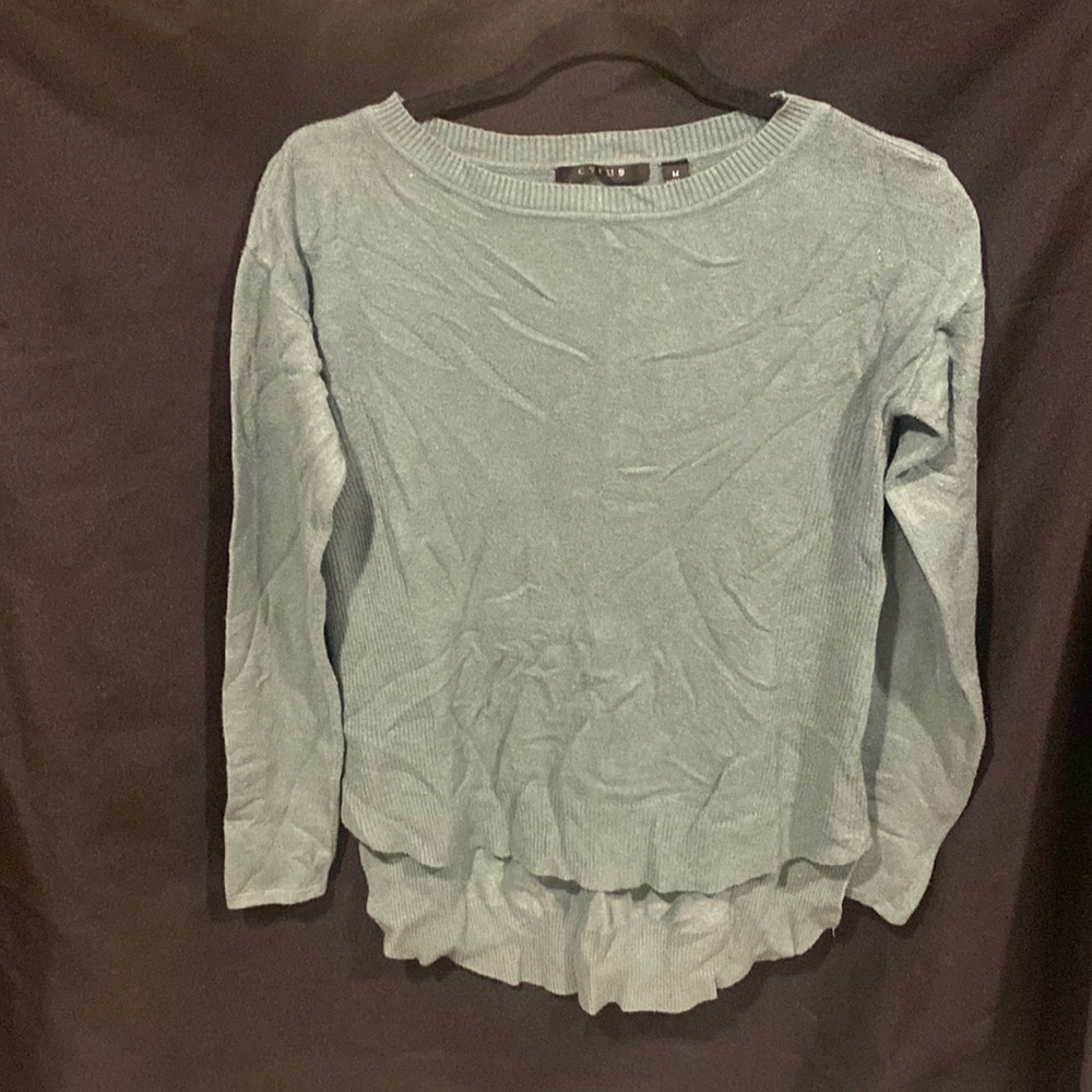 Medium, Cyrus sage green sweater
